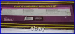 MTH 20-65106 Atlantic Coast Line 5 Car 70' Streamlined Passenger Set Premier