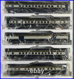 MTH 20-6513 Baltimore & Ohio Streamliner Ribbed 5 Car Passenger Set B&O O Gauge