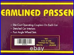 MTH 20-6513 Baltimore & Ohio Streamliner Ribbed 5 Car Passenger Set B&O O Gauge