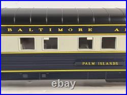 MTH 20-6513 Baltimore & Ohio Streamliner Ribbed 5 Car Passenger Set B&O O Gauge