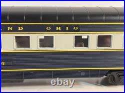 MTH 20-6513 Baltimore & Ohio Streamliner Ribbed 5 Car Passenger Set B&O O Gauge