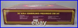 MTH 20-6514 O Gauge Norfolk & Western 70' Streamlined 5-Car Passenger Set LN/Box
