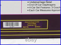 MTH 20-6531 Amfleet 4-Car Passenger Set LN
