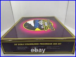 MTH 20-6545 CB&Q California Zephyr 70' streamlined passenger 5-car set VG+ MTH 20-6545 CB&Q California Zephyr 70' streamlined passenger 5-car set VG+