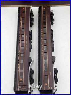 MTH 20-66010 Pennsylvania 2-Car 70' Sleeper + Diner Passenger Set NEW Tested
