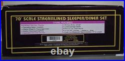MTH 20-6626 Nickel Plate Road 70' Streamlined Sleeper/Diner Passenger 2-Car Set