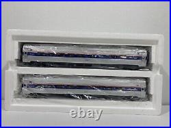 MTH 20-6656 Amtrak 5-Stripe 2-Car Amfleet Passenger Set