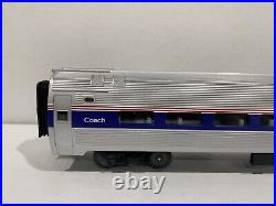MTH 20-6656 Amtrak 5-Stripe 2-Car Amfleet Passenger Set