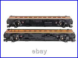 MTH 20-6673 O GN 70' Streamlined Sleeper/Diner Passenger Car Set (Set of 2) EX