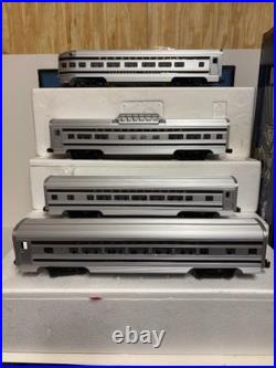 MTH 20-80002E PENNSYLVANIA ALUMINUM 4 CAR PASSENGER SET WithBOXES O GAUGE