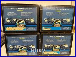 MTH 20-80002E PENNSYLVANIA ALUMINUM 4 CAR PASSENGER SET WithBOXES O GAUGE