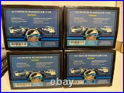 MTH 20-80002E PENNSYLVANIA ALUMINUM 4 CAR PASSENGER SET WithBOXES O GAUGE