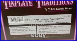 MTH 256 O Gauge Electric Engine & 3 Car 710 Series Passenger Set. Orange? NEW