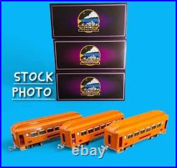 MTH 256 O Gauge Electric Engine & 3 Car 710 Series Passenger Set. Orange? NEW