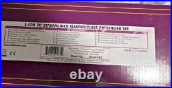 MTH 2-Car 70' Streamlined Sleeper/Diner Passenger Set (Smooth Sided) Road RF&P