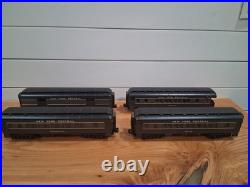MTH 30-6256 New York Central 4 Car O-27 Madison Passenger Set Used