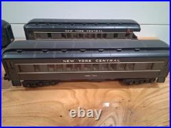 MTH 30-6256 New York Central 4 Car O-27 Madison Passenger Set Used