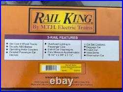 MTH 30-67133 O Rail King NYC 60' ABS Passenger Smooth & Vista 4 Car Set New Box MTH 30-67133 O Rail King NYC 60' ABS Passenger Smooth & Vista 4 Car Set New Box