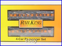 MTH 30-68260 Long Island 60' Streamlined Coach 4 Car Passenger Set LN