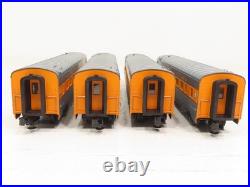 MTH 30-68260 Long Island 60' Streamlined Coach 4 Car Passenger Set LN