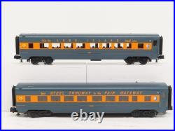 MTH 30-68261 Long Island 60' Streamlined Coach 2 Car Passenger Set LN