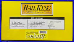 MTH 30-68282 RailKing Halloween 4-Car 60' Streamlined Passenger Set withLEDs -NEW