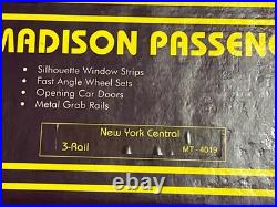 MTH 3-Rail O Scale Madison 5 Car Lighted New York Central Passenger Set MT-4019