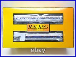 MTH Amtrak Amfleet 4-Car Coach Cafe Passenger Set O Gauge Model Train 1/48 RR