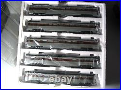 MTH HO ERIE LACKAWANNA PASSENGER (5 Car Set) PHOEBE SNOW. LEDs INTERIORS, NEW