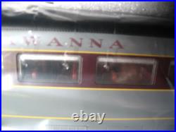 MTH HO ERIE LACKAWANNA PASSENGER (5 Car Set) PHOEBE SNOW. LEDs INTERIORS, NEW