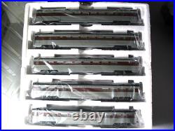 MTH HO ERIE LACKAWANNA PASSENGER (5 Car Set) PHOEBE SNOW. LEDs INTERIORS, NEW