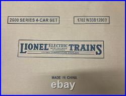 MTH Lionel 11-80065 O Gauge Tinplate TT Blue Comet 2600 4-Car Passenger Set NEW MTH Lionel 11-80065 O Gauge Tinplate TT Blue Comet 2600 4-Car Passenger Set NEW
