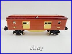 MTH MT-1025 O Gauge Tinplate Terra Cotta 600 Series 4-Car Passenger Set with Box