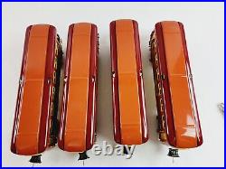MTH MT-1025 O Gauge Tinplate Terra Cotta 600 Series 4-Car Passenger Set with Box