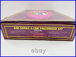 MTH MT-1025 O Gauge Tinplate Terra Cotta 600 Series 4-Car Passenger Set with Box
