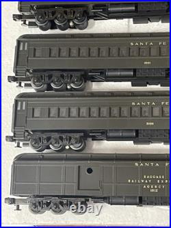 MTH MT 20-4007 Santa Fe 5 Car 70' Madison Heavyweight Passenger Set 1995 Green O