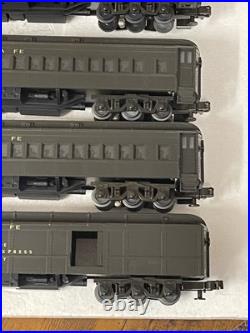 MTH MT 20-4007 Santa Fe 5 Car 70' Madison Heavyweight Passenger Set 1995 Green O