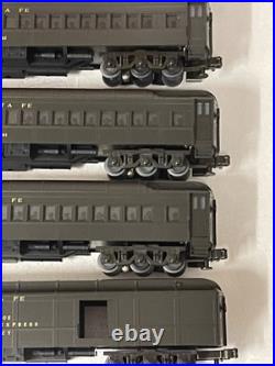 MTH MT 20-4007 Santa Fe 5 Car 70' Madison Heavyweight Passenger Set 1995 Green O