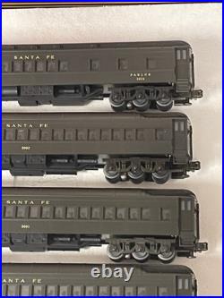 MTH MT 20-4007 Santa Fe 5 Car 70' Madison Heavyweight Passenger Set 1995 Green O