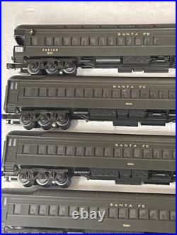 MTH MT 20-4007 Santa Fe 5 Car 70' Madison Heavyweight Passenger Set 1995 Green O