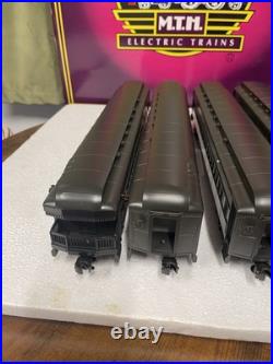 MTH MT 20-4007 Santa Fe 5 Car 70' Madison Heavyweight Passenger Set 1995 Green O
