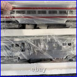 MTH MT-6009 Santa Fe Striped Aluminum Car Passenger Set 3 Rail Rare With Box