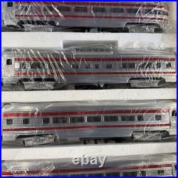 MTH MT-6009 Santa Fe Striped Aluminum Car Passenger Set 3 Rail Rare With Box