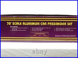 MTH MT-6507 Pennsylvania 70' Scale Aluminum 5-Car Passenger Set LN