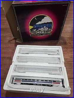 MTH O Gauge 20-6532 Septa 4-Car Amfleet Passenger Set (Amtrak) New Never Used