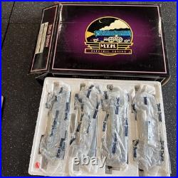 + MTH O Gauge Tinplate Two Tone Blue 2600 Series 4-Car Passenger Set