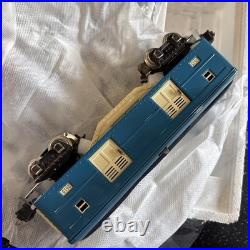 + MTH O Gauge Tinplate Two Tone Blue 2600 Series 4-Car Passenger Set