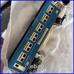 + MTH O Gauge Tinplate Two Tone Blue 2600 Series 4-Car Passenger Set