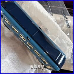 + MTH O Gauge Tinplate Two Tone Blue 2600 Series 4-Car Passenger Set