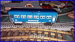 MTH O Gauge Tinplate Two Tone Blue 4 Car 2600 Series Passenger Set 10-8009 A224